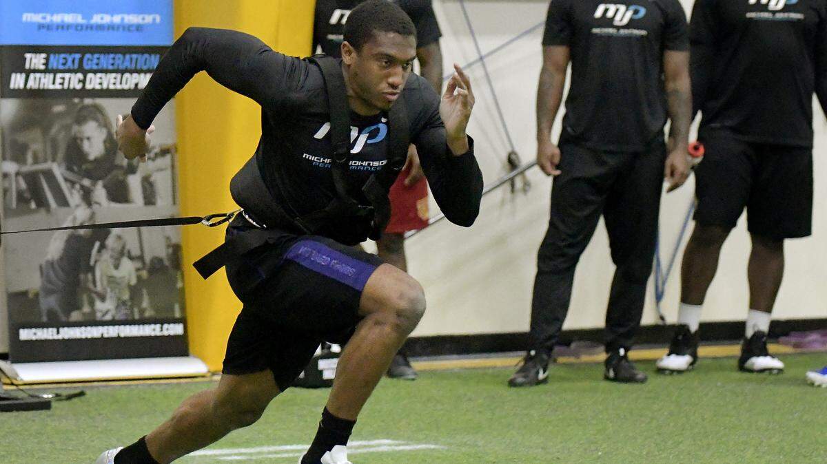 Former TCU wide receiver John Diarse is training at Michael Johnson Performance for the NFL Draft.