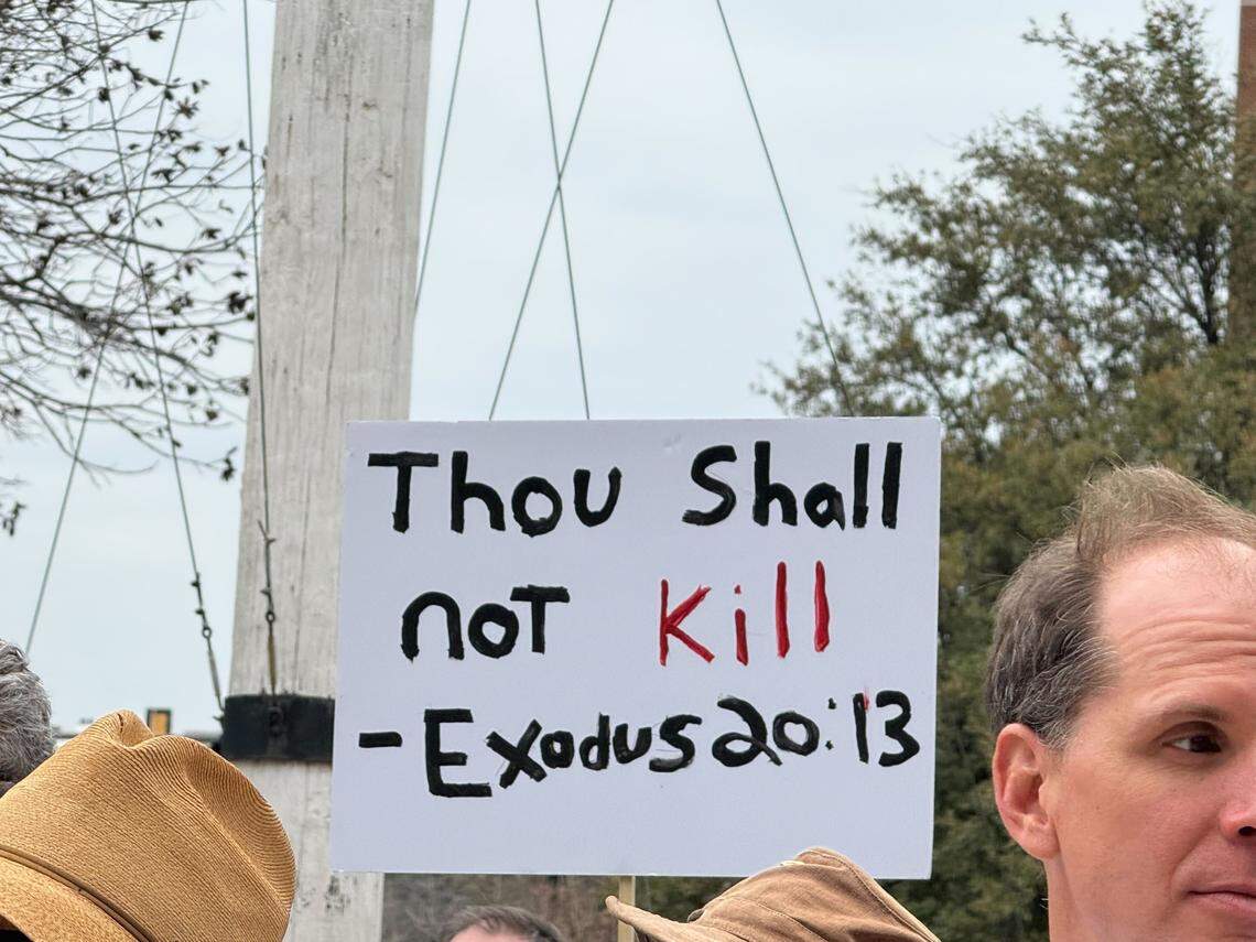 Families and community members rallied outside the Tarrant County Courthouse on Sunday, March 1, as they called on county leaders for accountability after loved ones died in the jail.