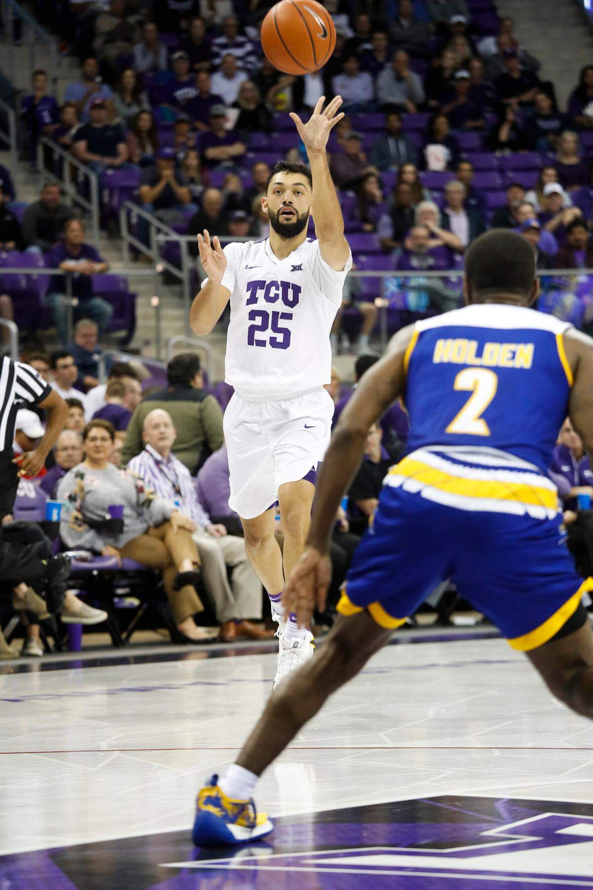 TCU vs Cal State Bakersfield Men’s Basketball in Schollmaier Arena in Fort Worth, Texas on November 7, 2018. (Photo/Sharon Ellman)