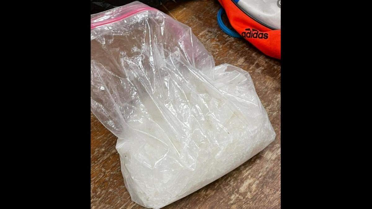 Harrison Count;y Sheriff’s Office deputies seized almost two pounds of methamphetamine on Thursday when a man came to the station and asked for help.