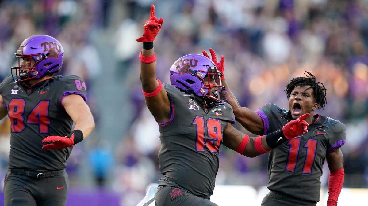 TCU linebacker Shadrach Banks (19) performance has been one of the surprises during training camp.