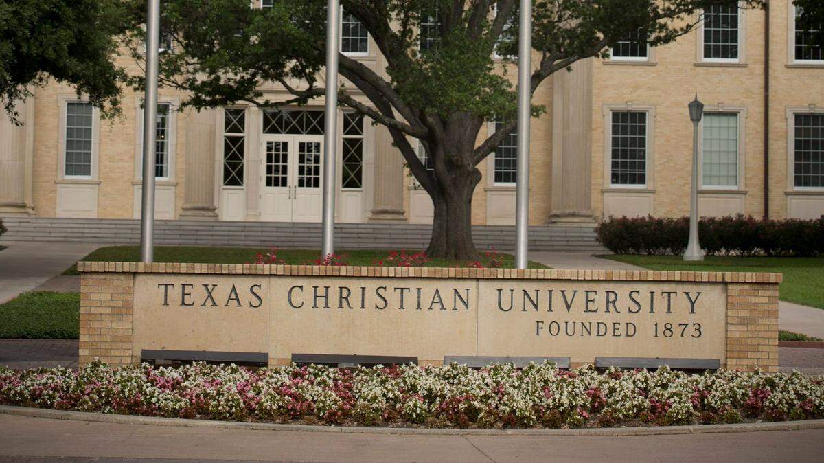 TCU campus in Fort Worth, Texas.