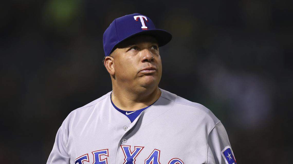 Bartolo Colon has been sent to the bullpen by the Texas Rangers, who will turn to Adrian Sampson to start Tuesday.