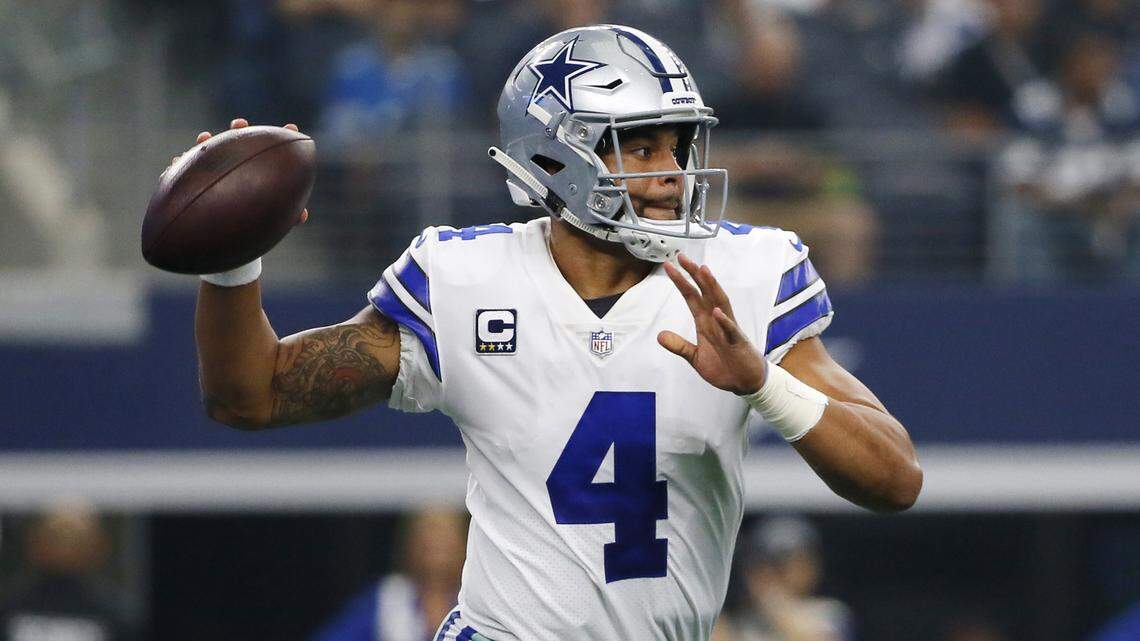 Cowboys quarterback Dak Prescott said it’s important the offense accounts for Texans’ defensive ends J.J. Watt and Jadeveon Clowney when the teams meet Sunday night at NRG Stadium in Houston.