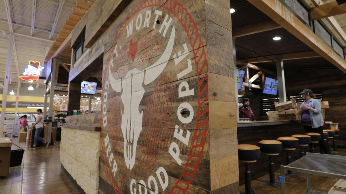 A cafe and bar is one of the features at the new Whole Foods Market, which opens October 12 in Fort Worth, Friday, October 7, 2016.
