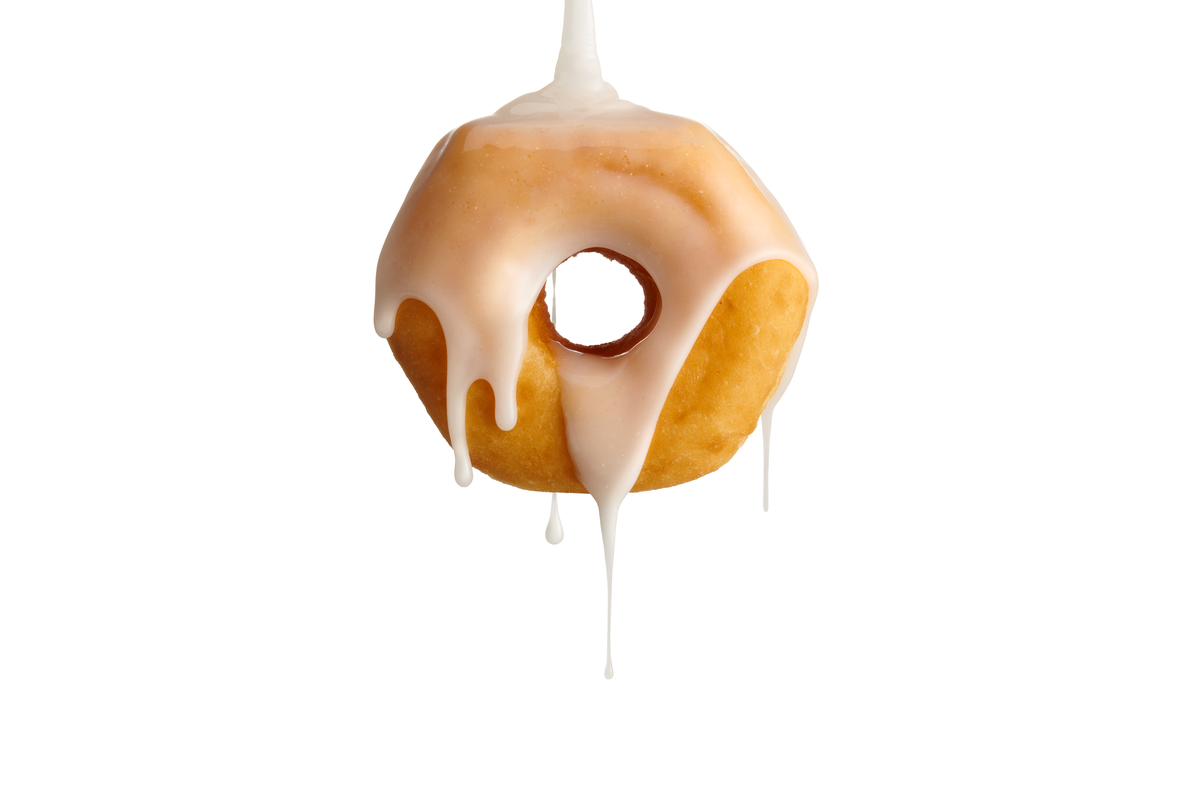 Shipley Do-Nuts is known for their cake donuts with icing and their classic glazed donut, pictured here.