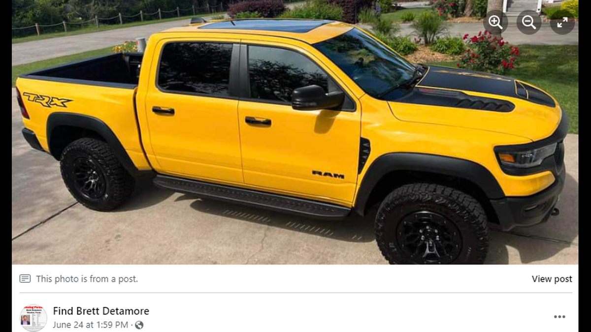 Brett Detamore’s truck.