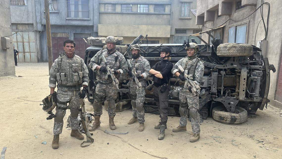 The cast of “Blood Behind Us.”