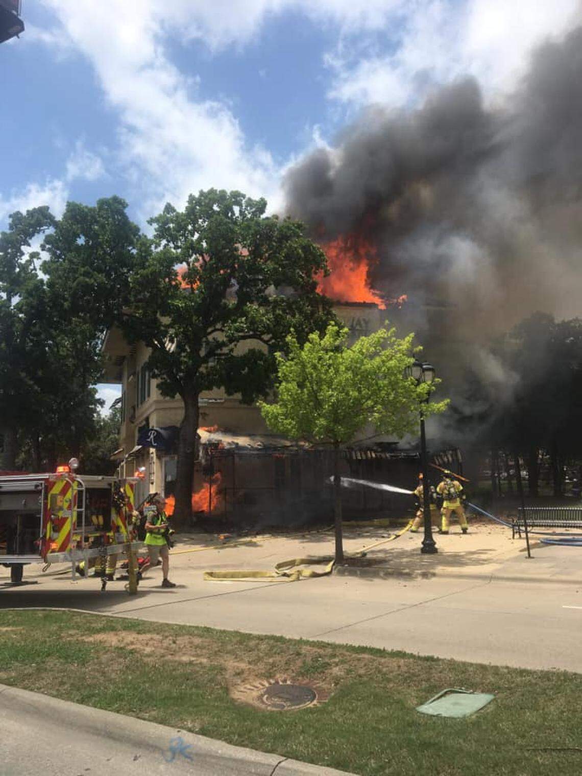 Ruggeri’s Italian Restaurant and Fairway Independent Mortgage in Colleyville burned down during a fire Thursday afternoon.