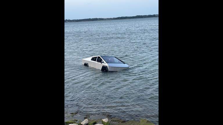 Tesla Cybertruck owner who intentionally drove into Grapevine Lake arrested: police