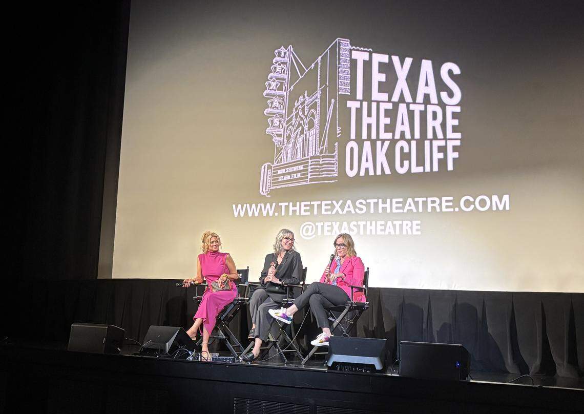Three of the women featured in Kim Snyder’s documentary “The Librarians” came on stage for a Q&A following the screening at the Texas Theatre. Adrienne Quinn Martin, Audrey Wilson-Youngblood and Laney Hawes spoke about how the film came to life.