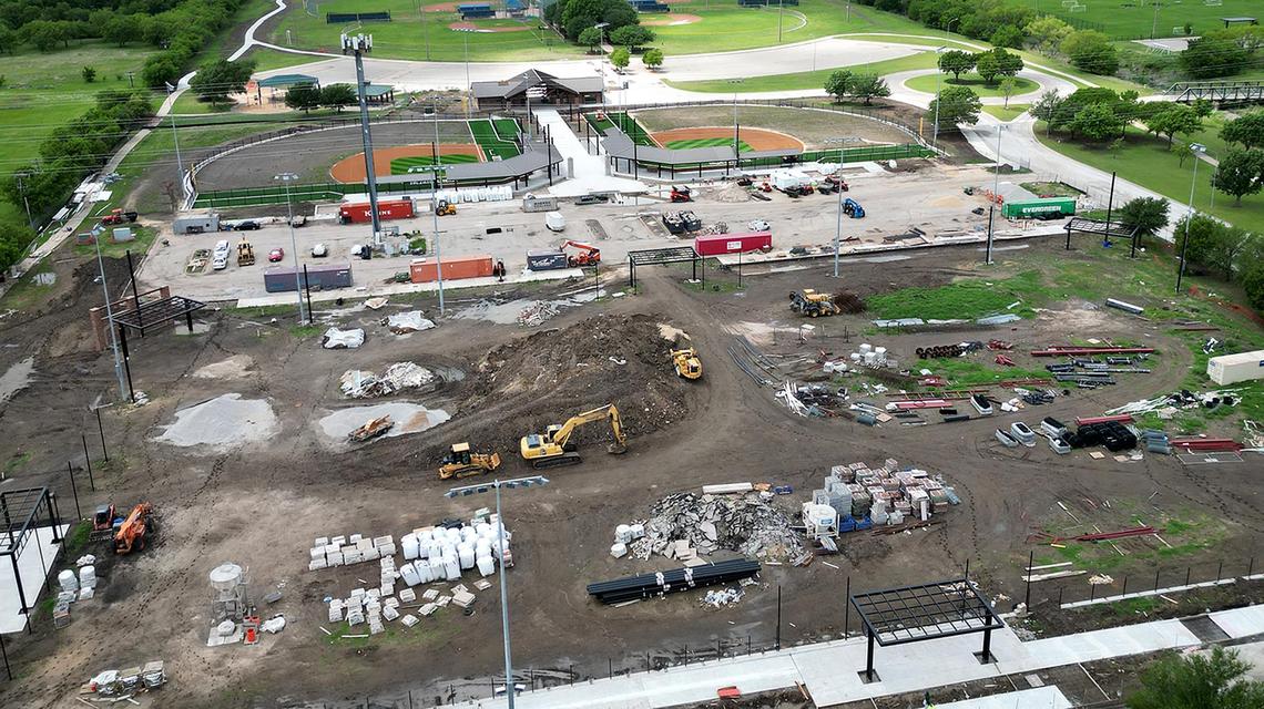Keller Sports Park on Wednesday, April 23, 2025. The sports facility is finishing a $27 million renovation