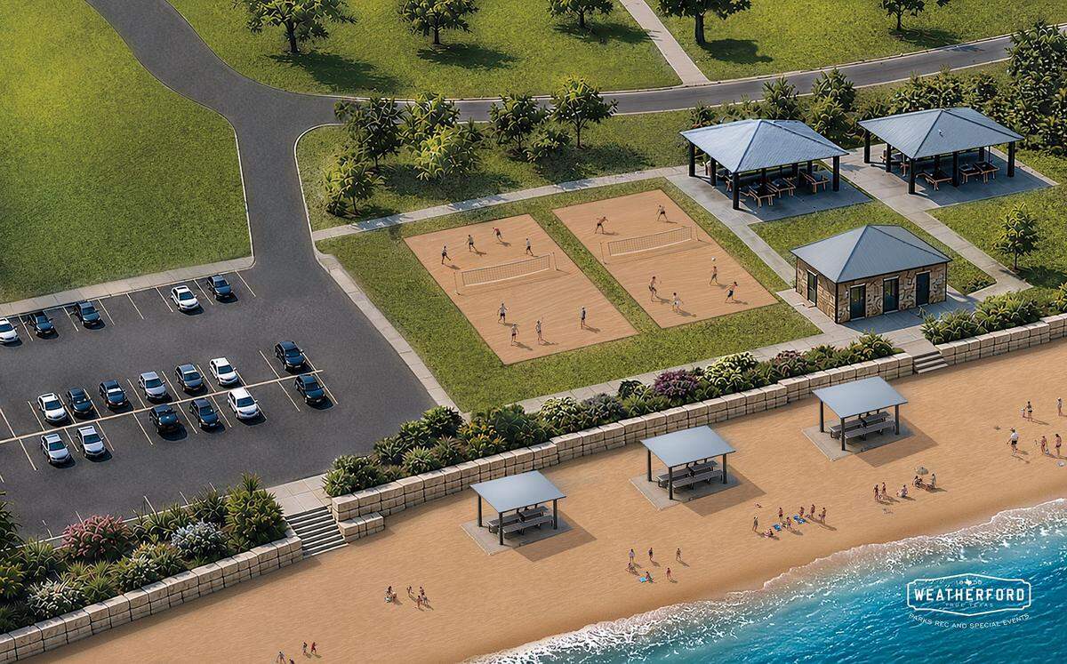 The city of Weatherford is proposing several upgrades to the Lake Weatherford waterfront. Those include renovations to the marina and beach area.
