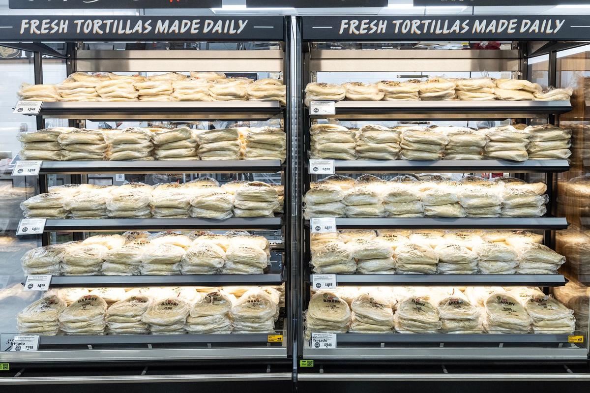 The tortilleria section in the new HEB location in Mansfield on Tuesday, June 25, 2024.