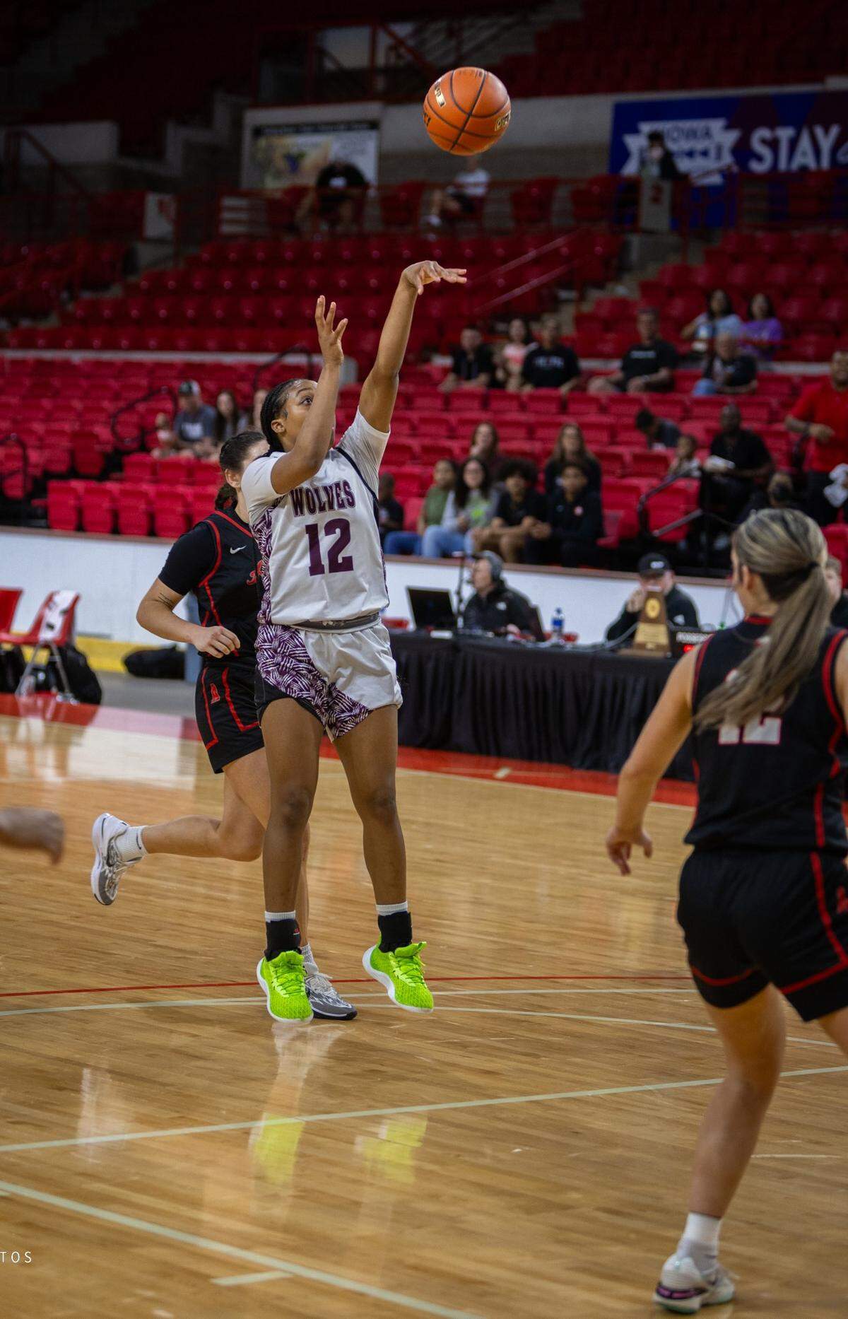 Mansfield Timberview guard Chrishawn Coleman takes a shot against Argyle in the Class 5A Region I title game on Saturday, February 24, 2024 at the Yeager Coliseum in Wichita Falls, Texas. Coleman was named the tournament MVP.