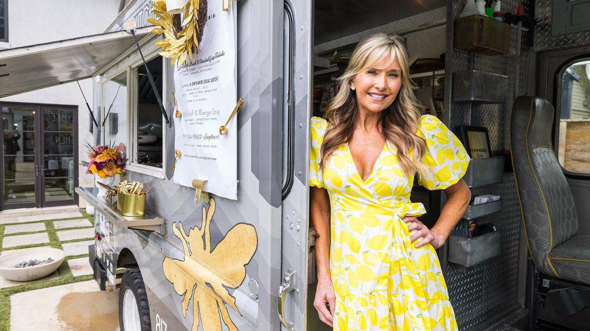 Chef Jenny Castor in her LuckyBee Kitchen ‘boutique-style’ food truck with a high-end take on seasonal and fresh cuisine. Castor said she emphasizes bold flavors all while incorporating eye-popping colors and elegant plating techniques.