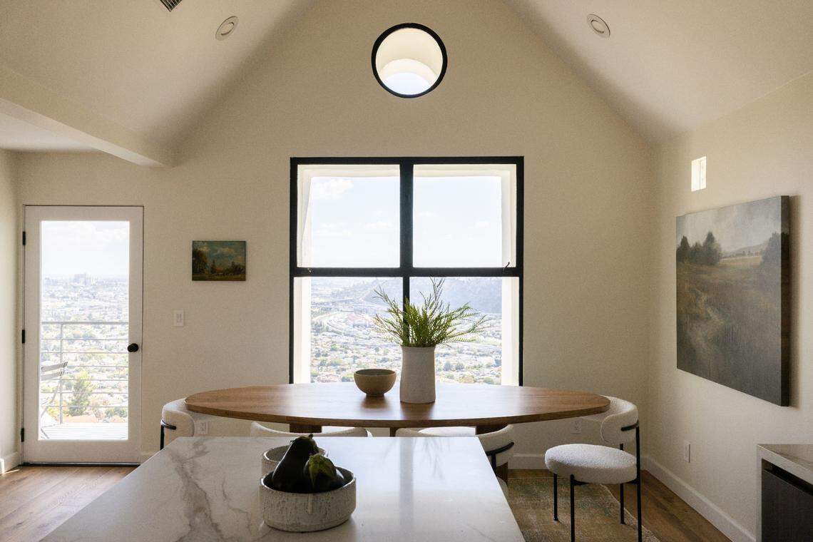 View from dining area