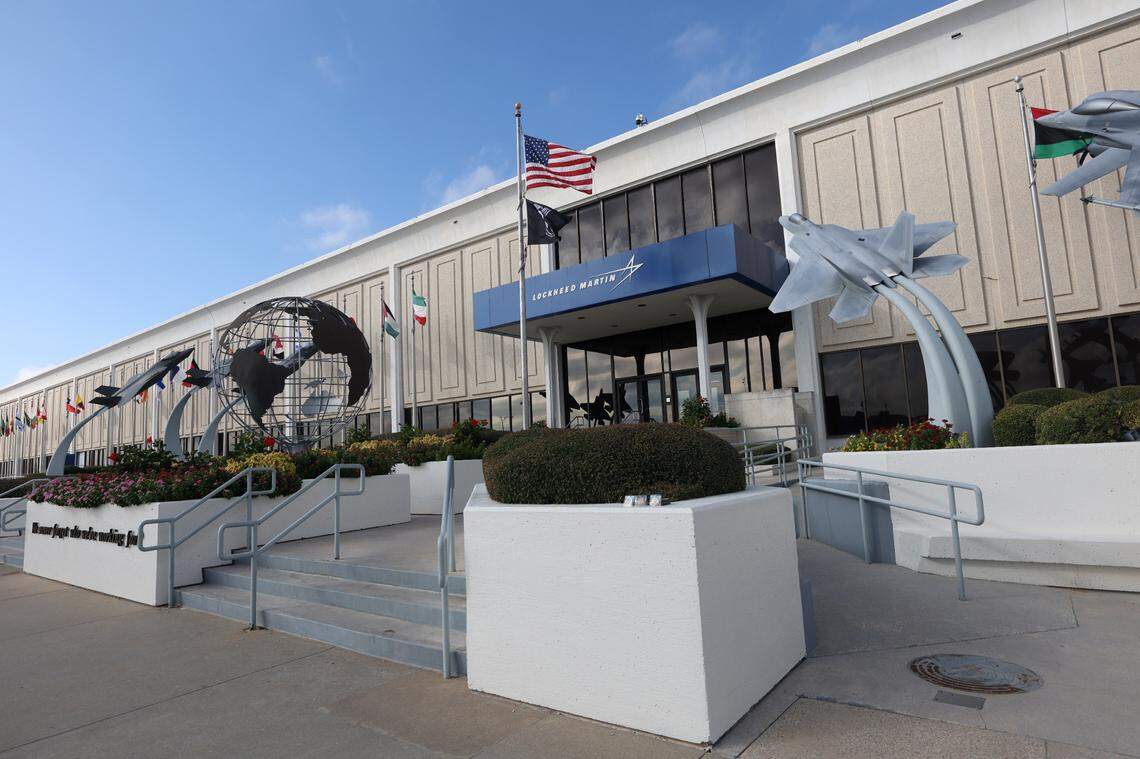 Outside of the Lockheed Martin Campus in Fort Worth on Wednesday, Nov. 2, 2022.