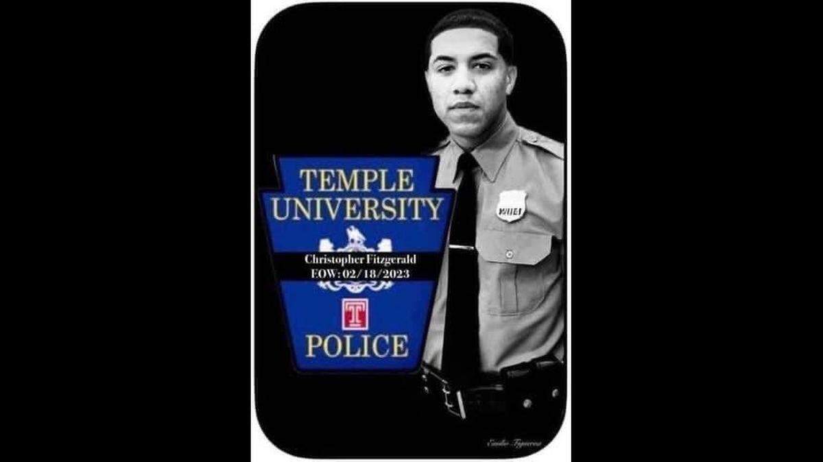 Christopher Fitzgerald, son of former Fort Worth Police Chief Joel Fitzgerald, was shot and killed Saturday night while trying to apprehend a robbery suspect at Temple University.
