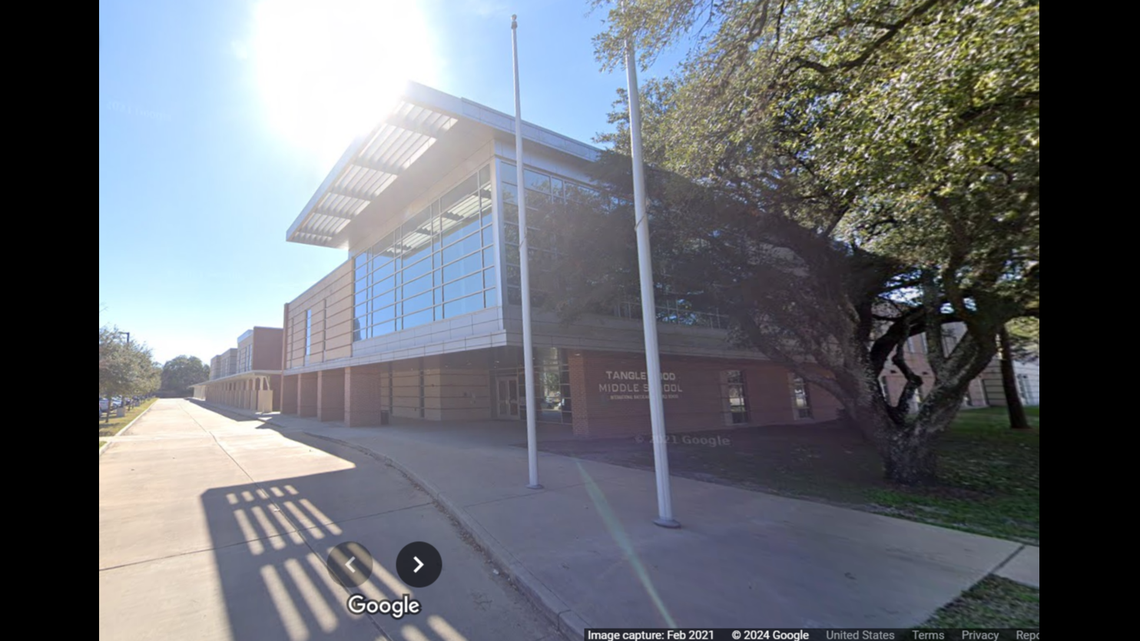 A former teacher at Tanglewood Middle School in Houston is accused of sex crimes against his grandson’s girlfriend, who was an 8th grade student at the school, Texas officials say.