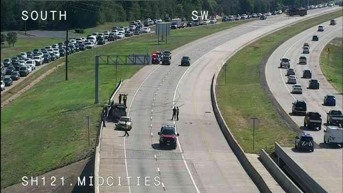An accident in which a 2-year-old girl was killed and a driver was arrested closed State Highway 121 northeast on Saturday, Sept. 24, 2022.