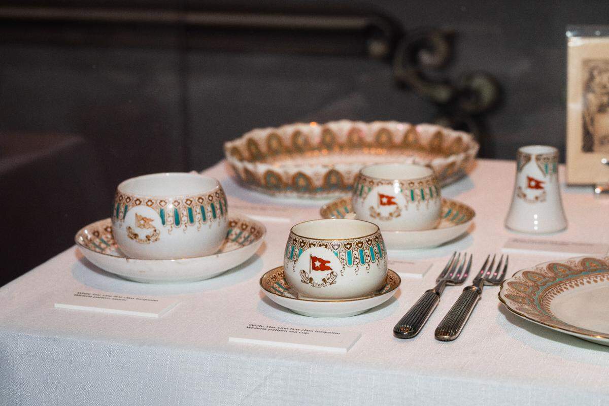 Chinaware from Titanic: The Exhibition