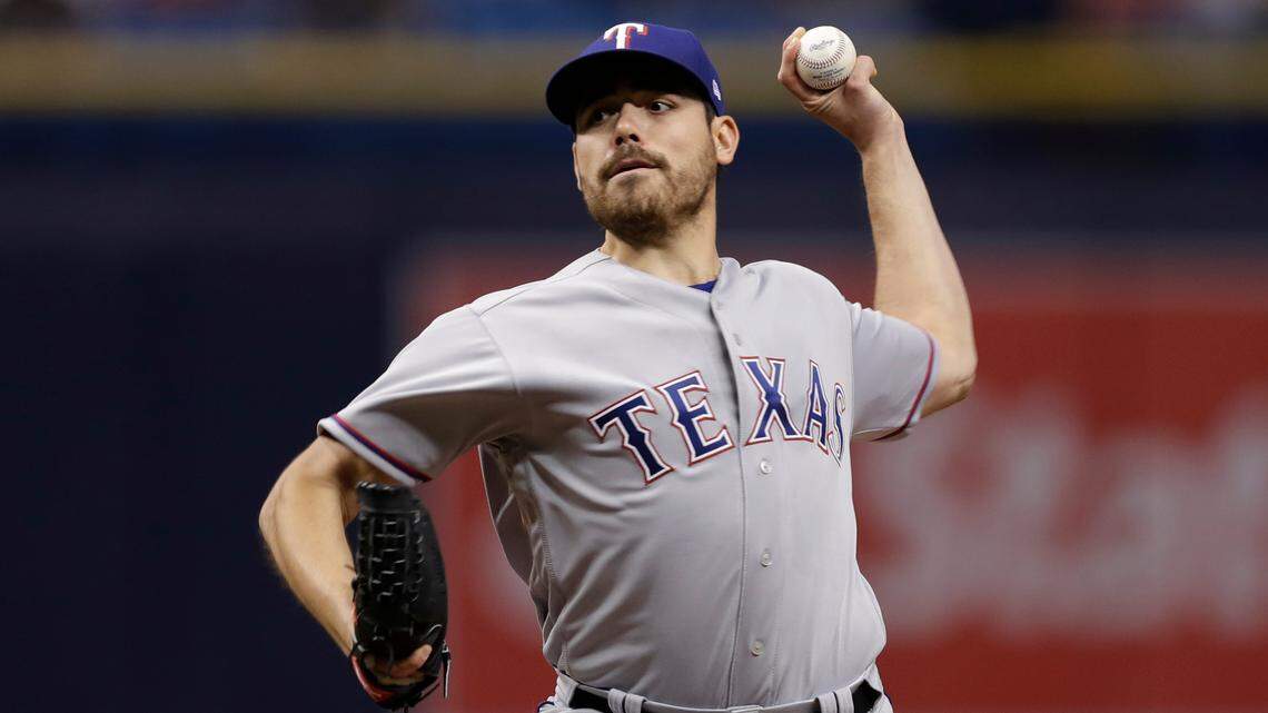 Matt Moore allowed only one unearned run in his first start at Tropicana Field since he was traded in 2016. It was also his best start of the season for the Rangers.