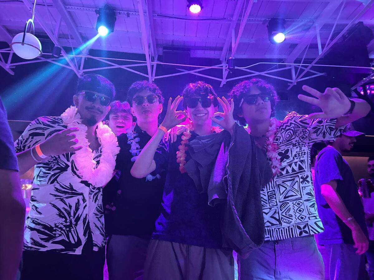 Humberto Rodriguez Lopez with his friends from TCU.