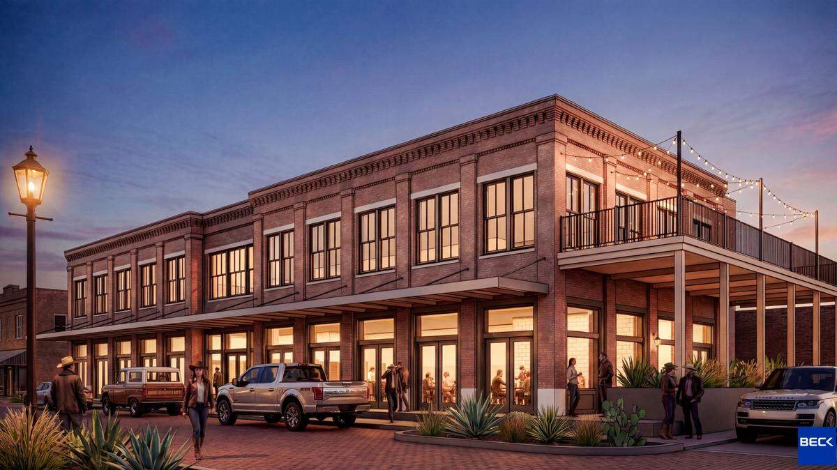 The project has gradually been revised from a four-story boutique hotel, to a three-story version, and now a two-story mixed use project. 