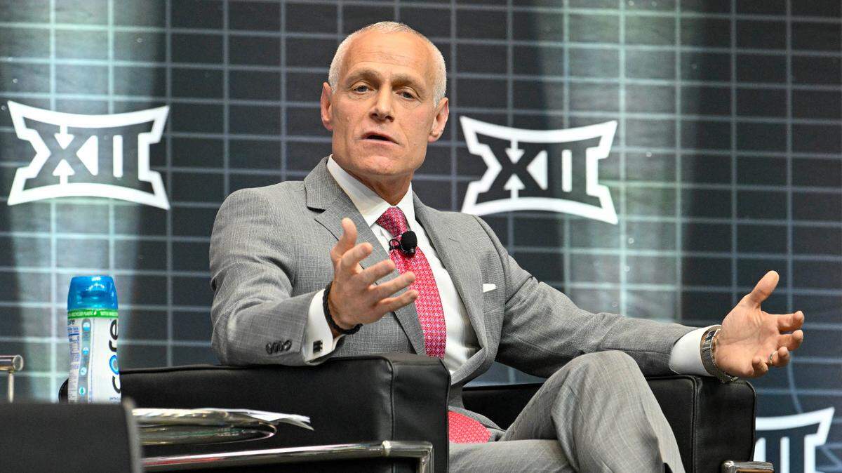 Big 12 Commissioner Brett Yormark announced a brand refresh for the conference next year.
