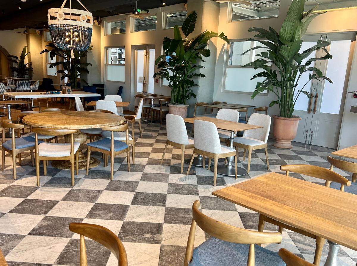 The interior at Quince, a new restaurant from Mexico opening in the WestBend shops.