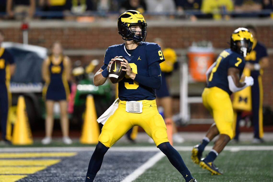 J.J. McCarthy secured the starting Michigan quarterback spot with an impressive game against Hawaii.
