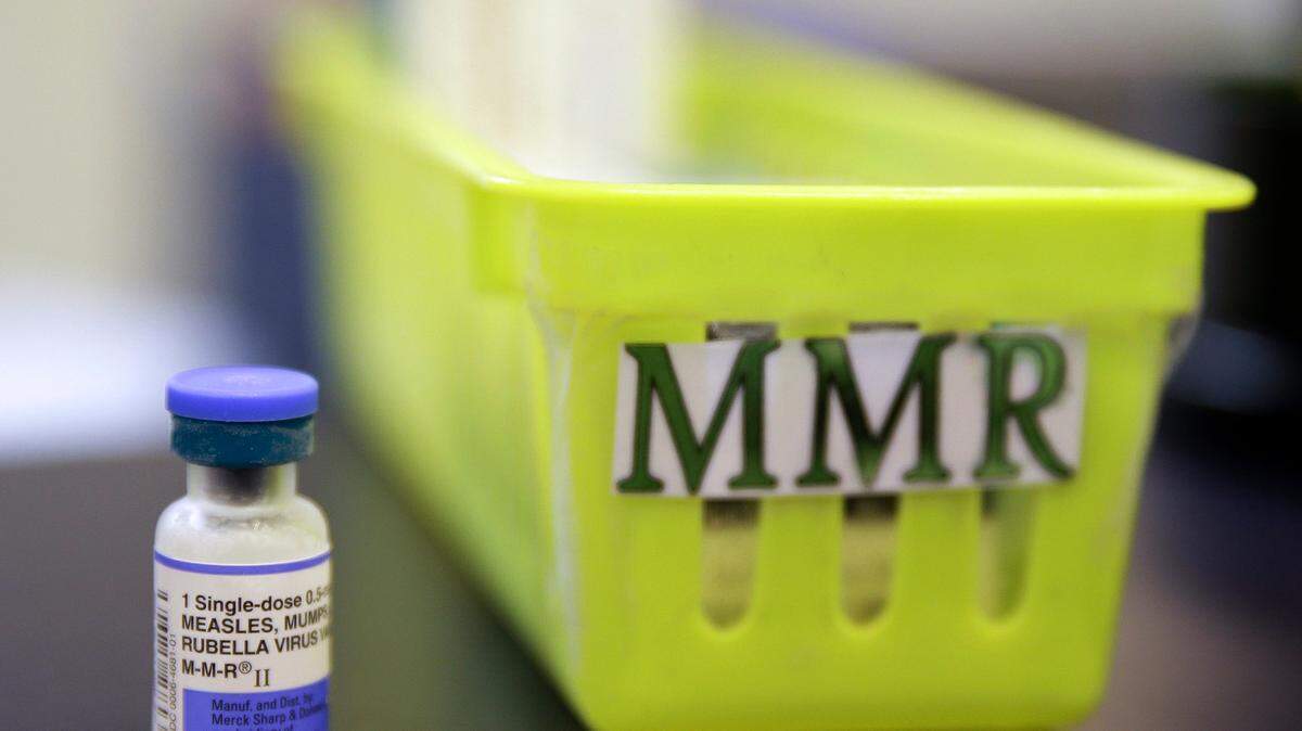 This file photo shows a measles, mumps and rubella vaccine. Vaccination rates among Tarrant County children have dropped since before the pandemic, according to new data.