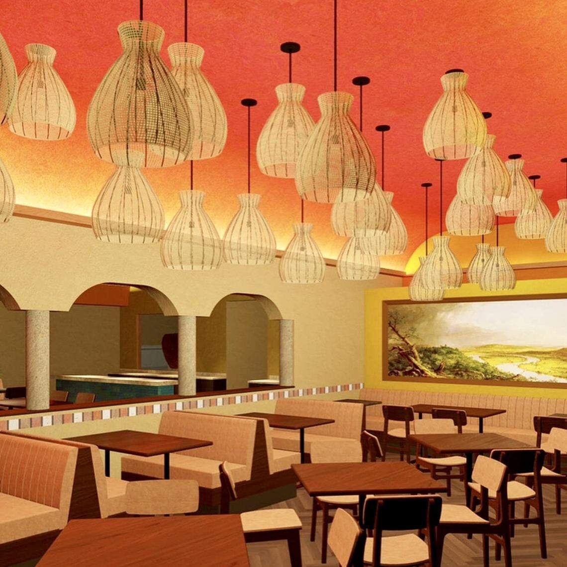 A look at plans for the redecorated Paco’s on West Magnolia Avenue.