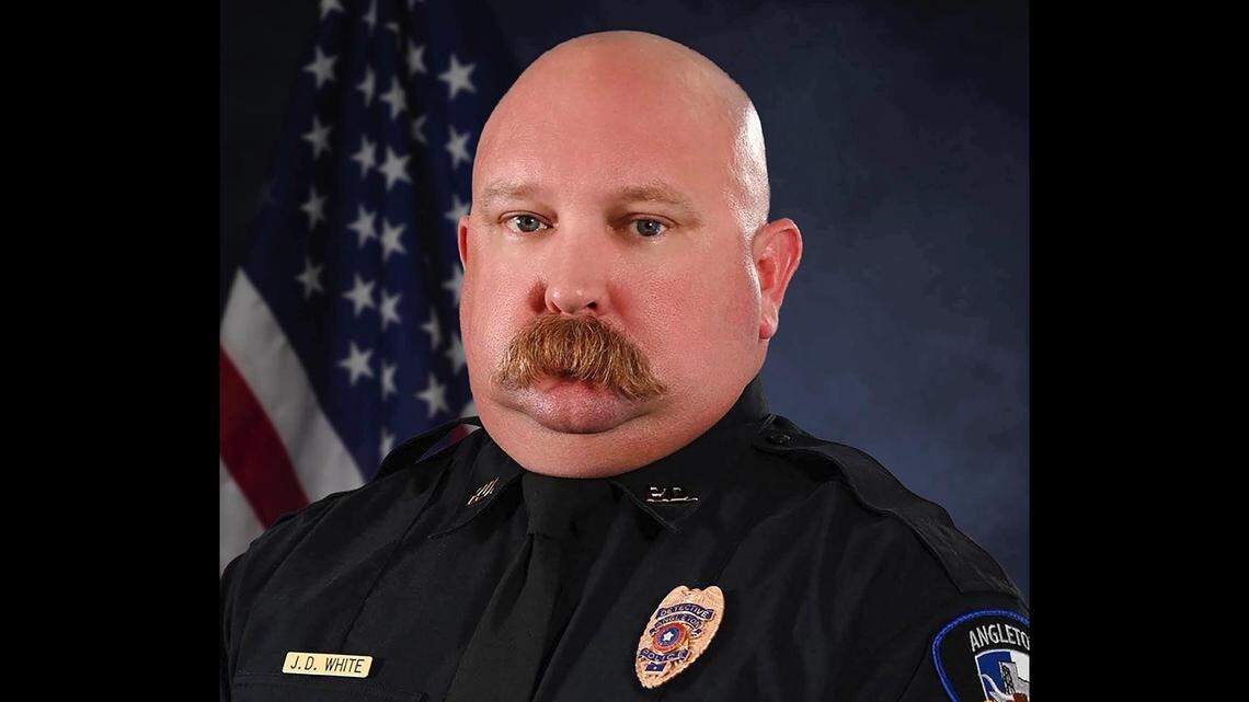 Sgt. J.D. White of the Angleton Police Department died after a crash.