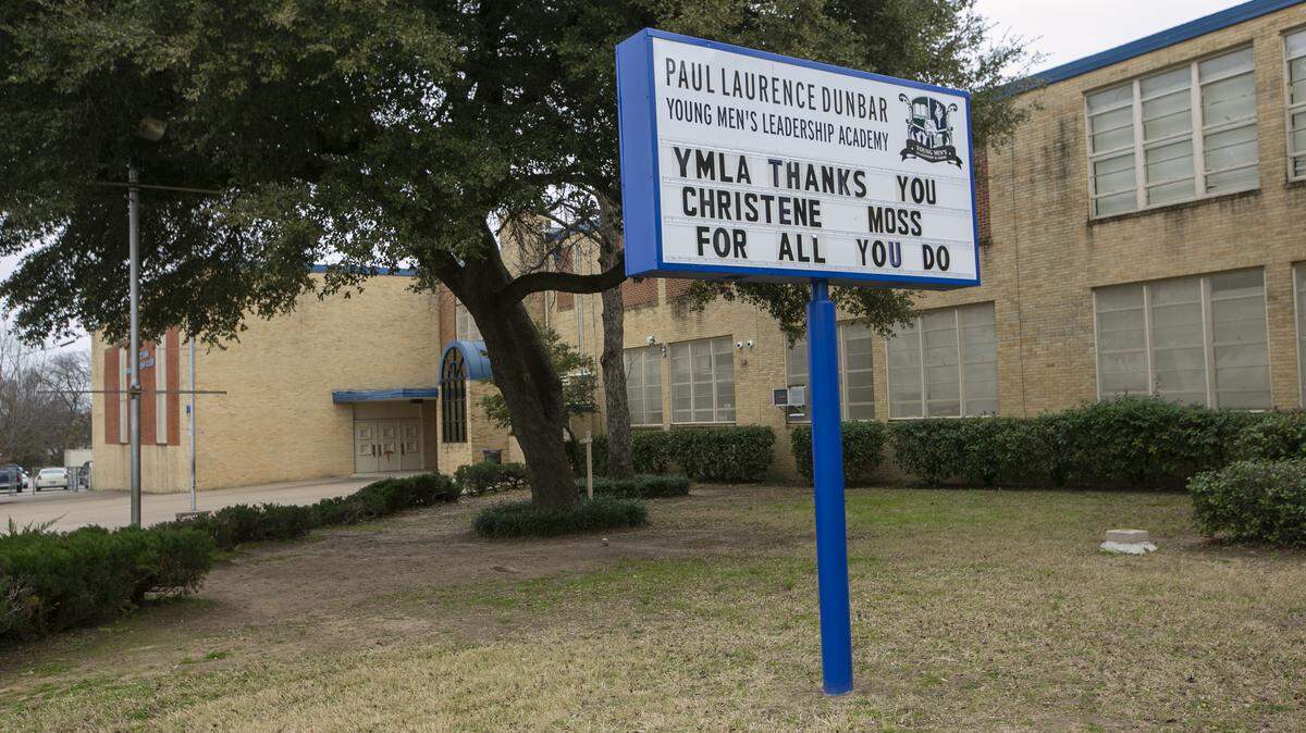 The Paul Laurence Dunbar Young Men’s Leadership Academy, pictured here in 2019, was where a whistleblower complaint originated accusing the school district of requiring an unnecessary course