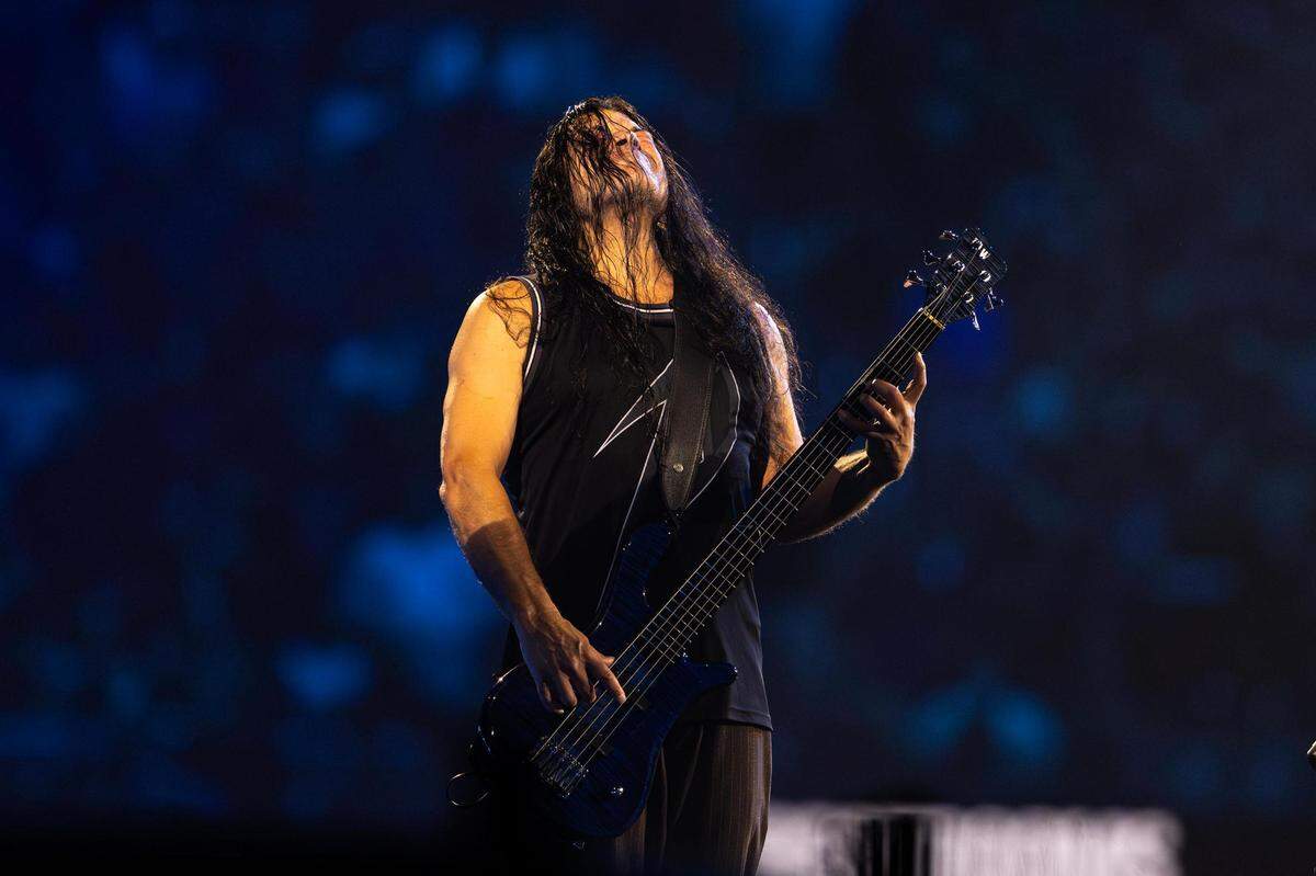 Metallica: M72 World Tour concert at AT&T Stadium in Arlington, Texas on Friday, Aug. 18, 2023.