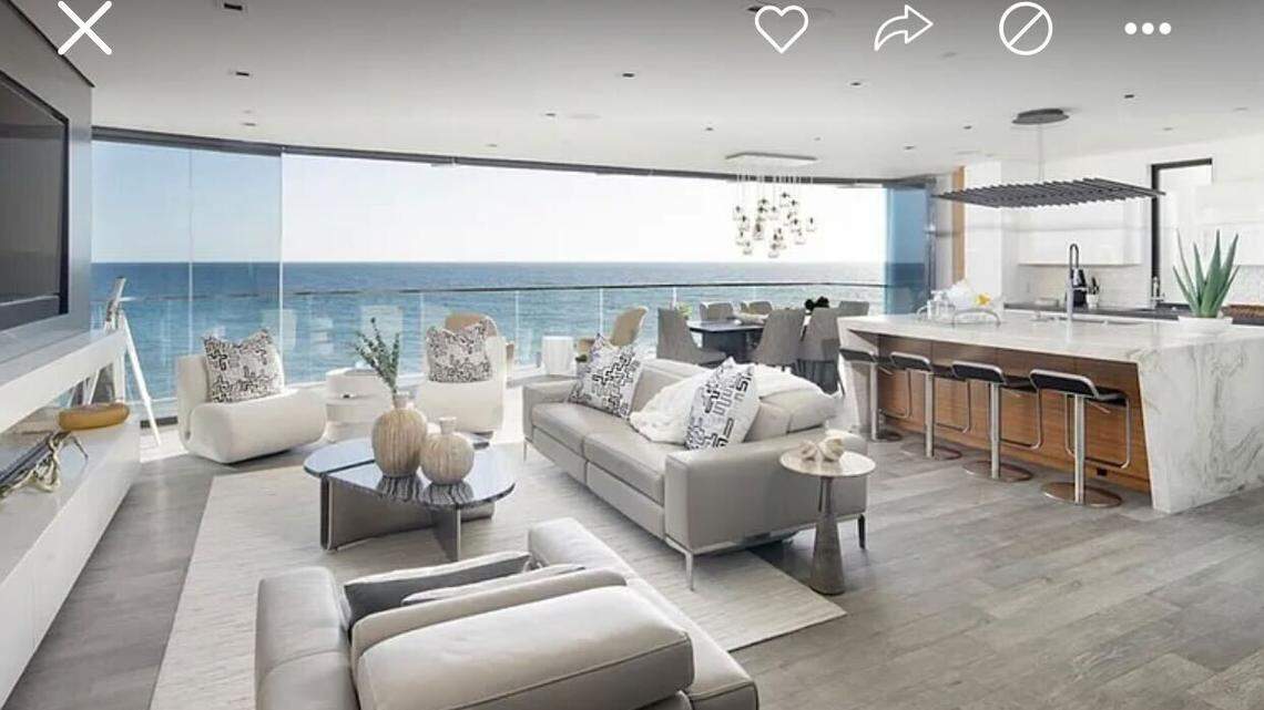 The open floor plan offers phenomenal views.