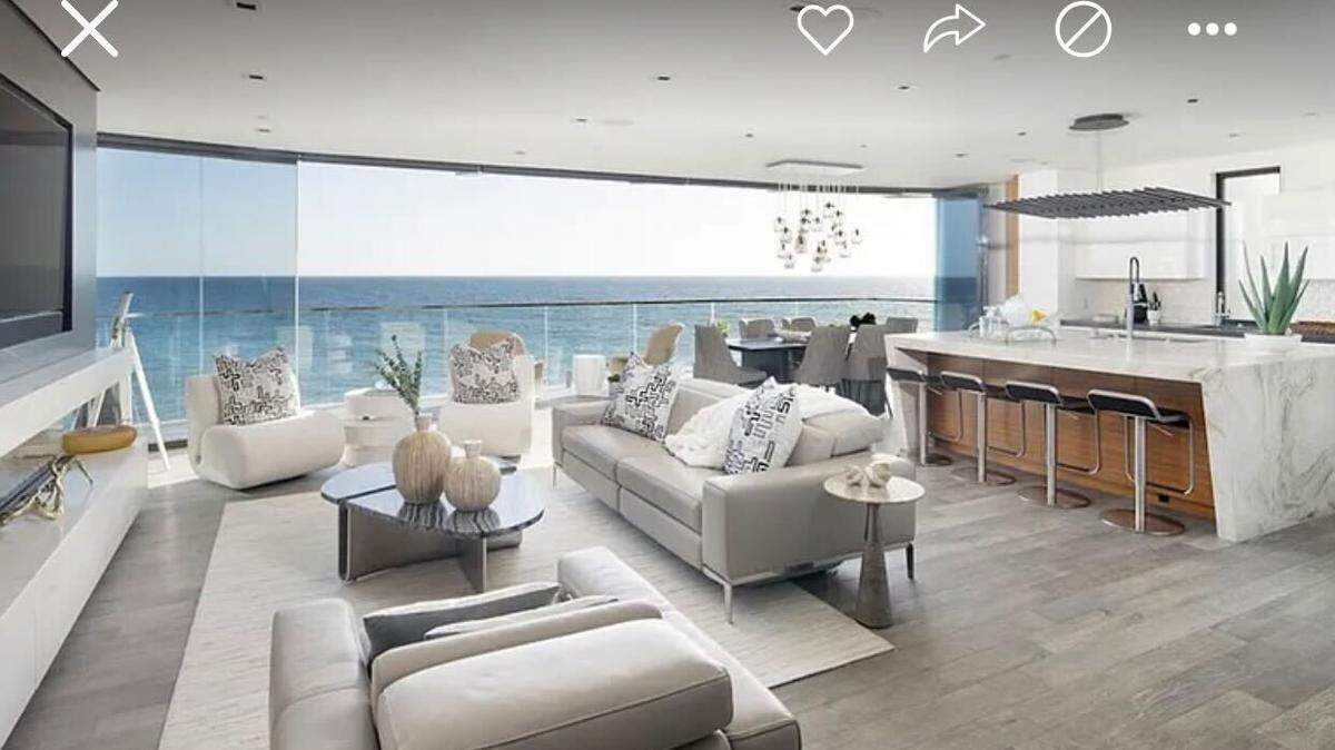 The open floor plan offers phenomenal views.
