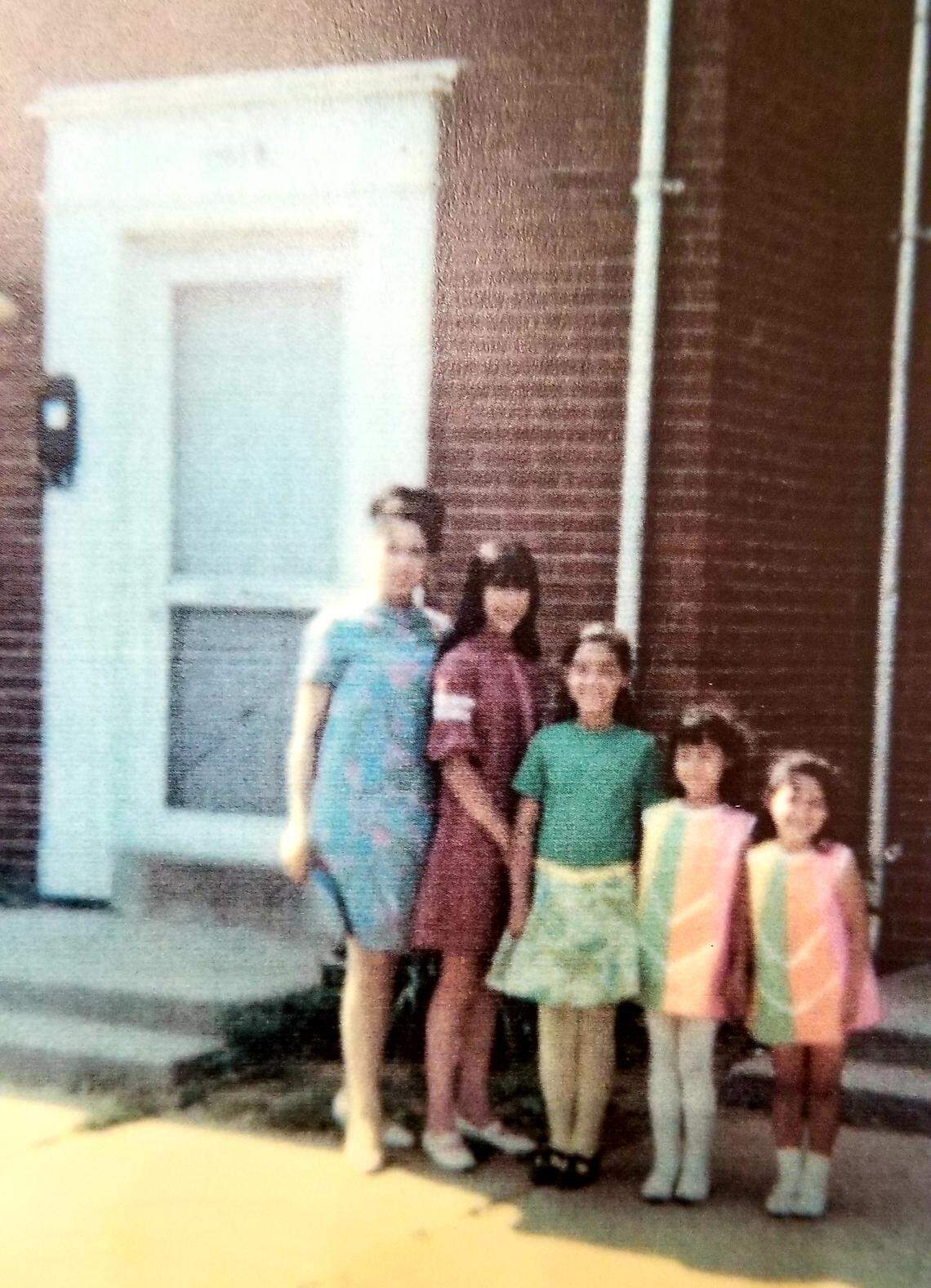 From left: Pauline, Jodi, Suzanne, Diane and Jacqueline pose for a photo.