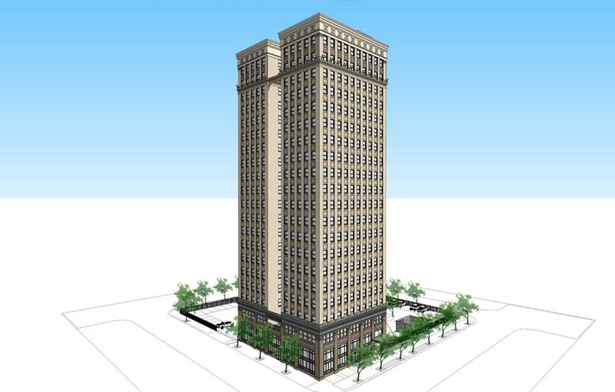 The Sandman Signature Hotel in Fort Worth’s Waggoner Building.