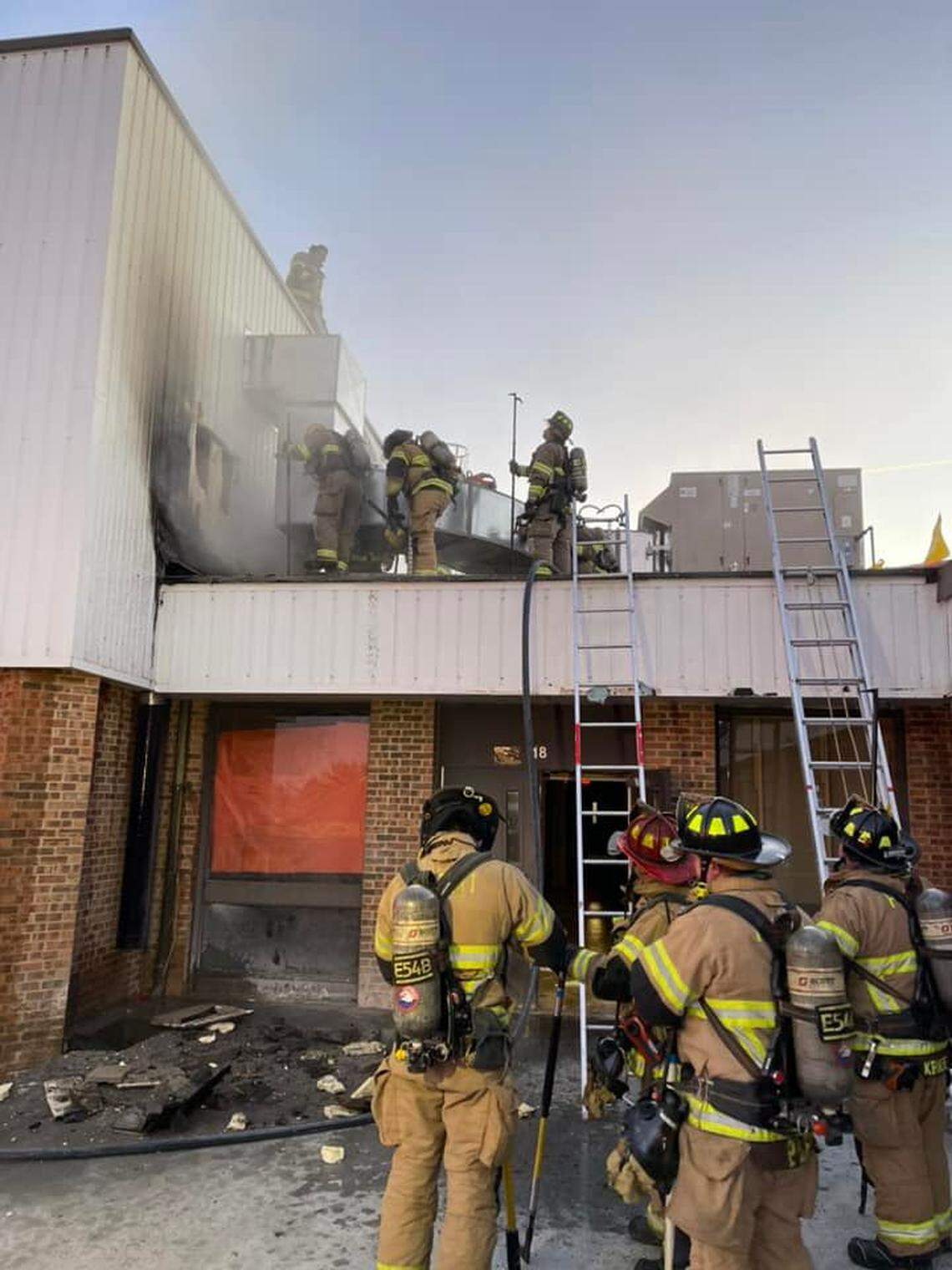 A two-alarm fire at Aledo Middle School Thursday morning has left the campus closed down for the day, officials said.