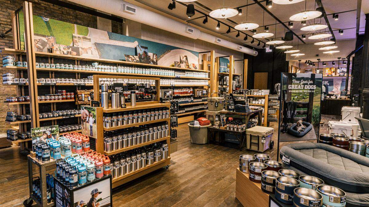 A YETI store in Chicago, one of 11 across the country.