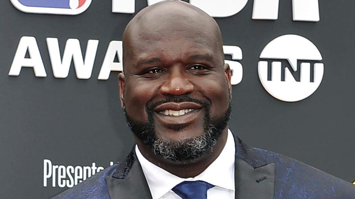 Shaquille O’Neal at the NBA Awards in Santa Monica, CA in 2019. (Photo by Richard Shotwell/Invision/AP, File)