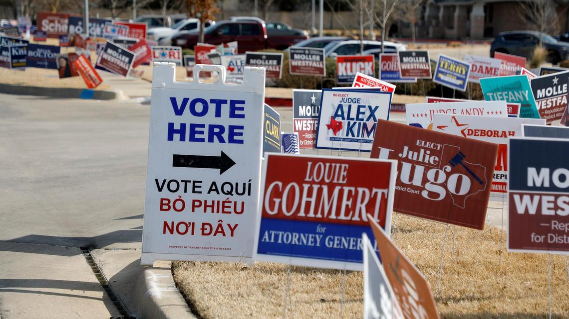 Tarrant County Northeast Court House was one of the vote centers on Tuesday.