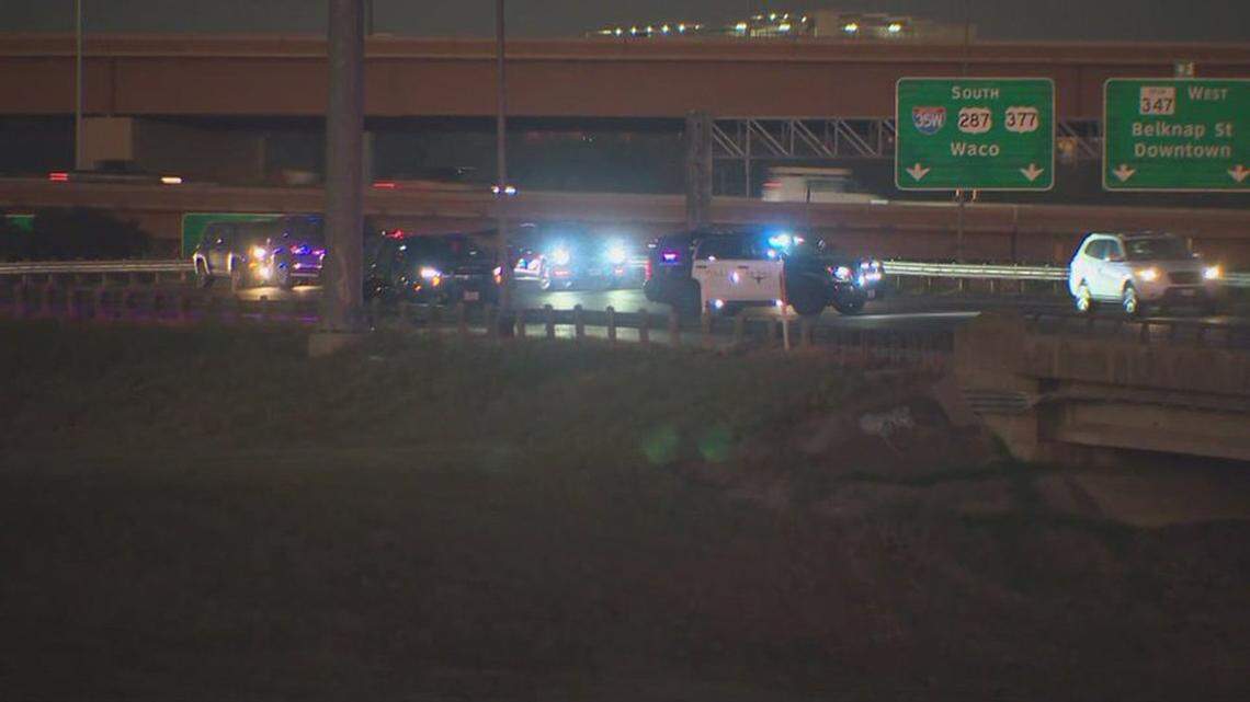 A driver who’d been involved in an crash early Tuesday, Nov. 12, apparently left their vehicle and jumped off an overpass into the nearby Trinity River, Fort Worth police said.