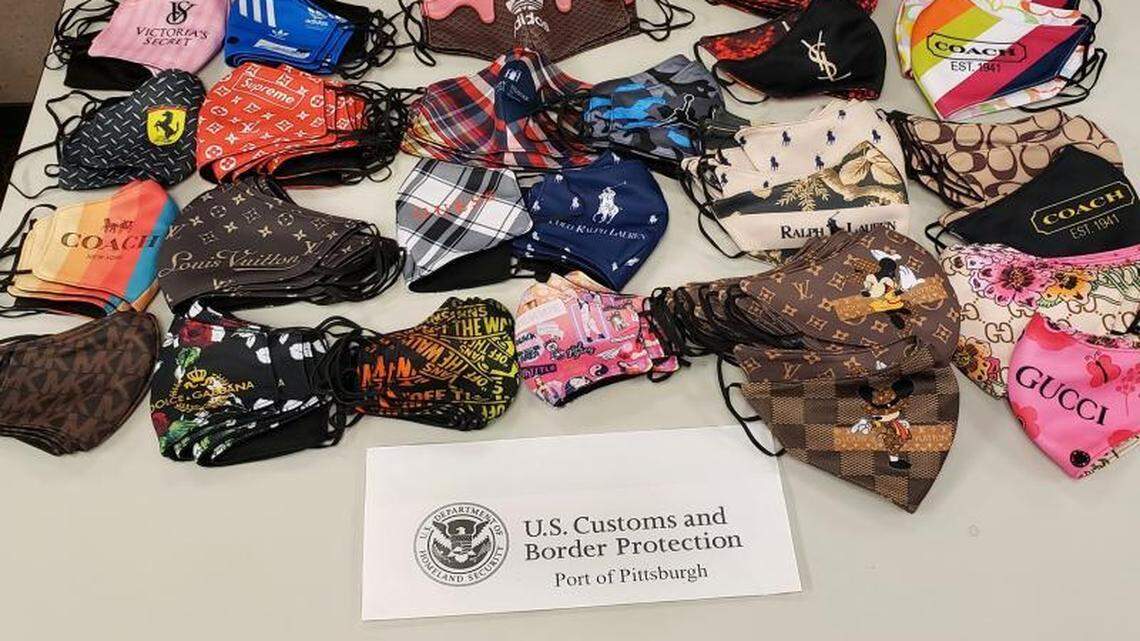 58,846 facemasks that violated trademark protections were seized by U.S. Customs and Border Protection.