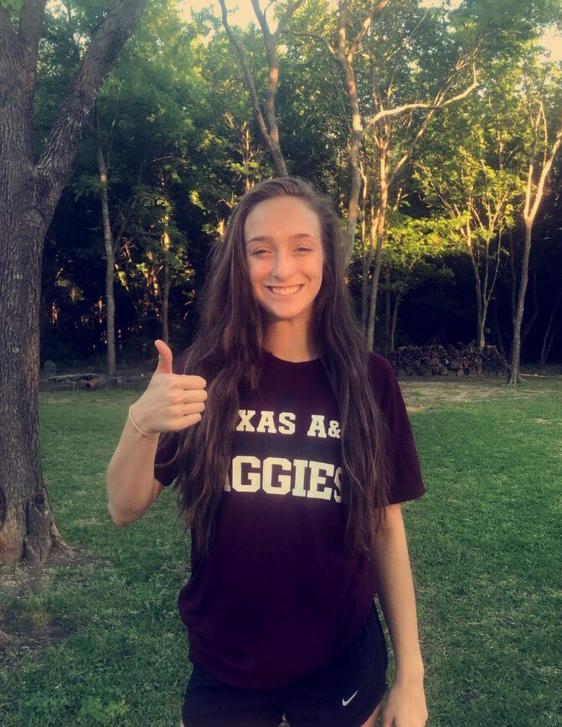 Midlothian Heritage 2020 middle Hanna Larson is a Texas A&M commit.