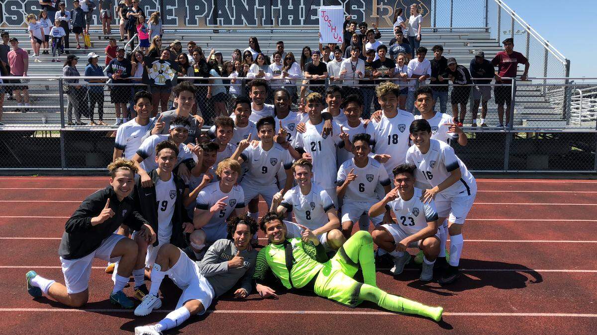 The Keller Fossil Ridge boys soccer team beat Arlington Lamar 1-0, Friday March 30, 2018 at Fossil Ridge High School. It was the program's first playoff win since 2008.