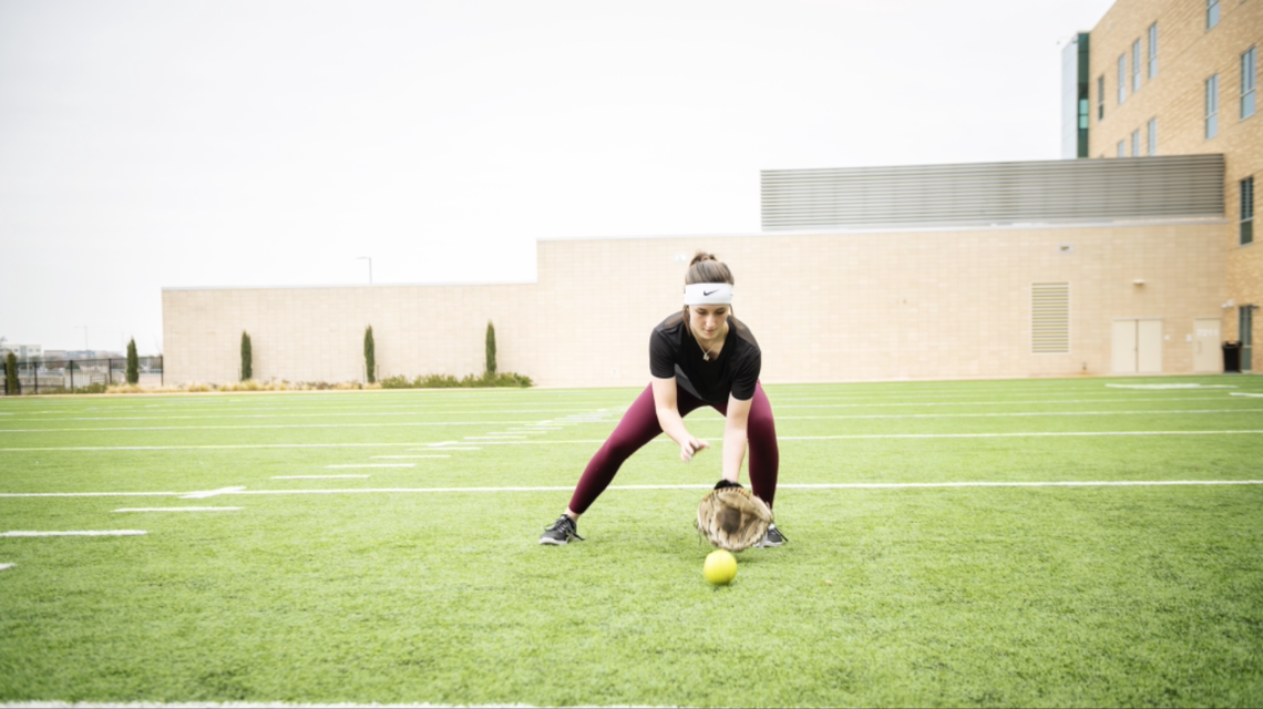 Wakeland junior Ashton Bryce during training with Children’s Health and EXOS.